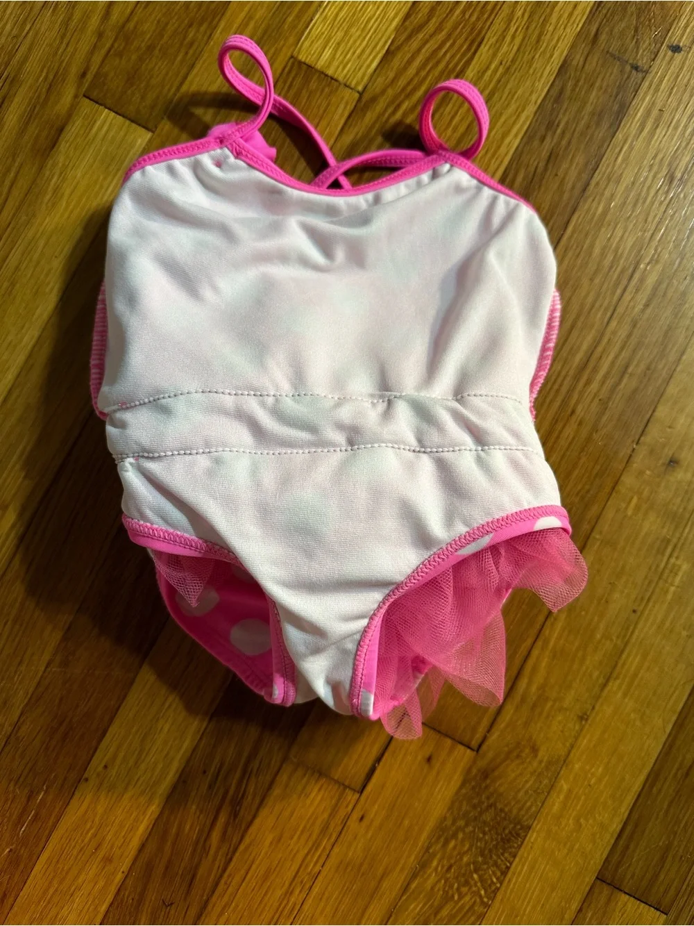 Gymboree Pink Polka Dot Tutu One-Piece Swimsuit